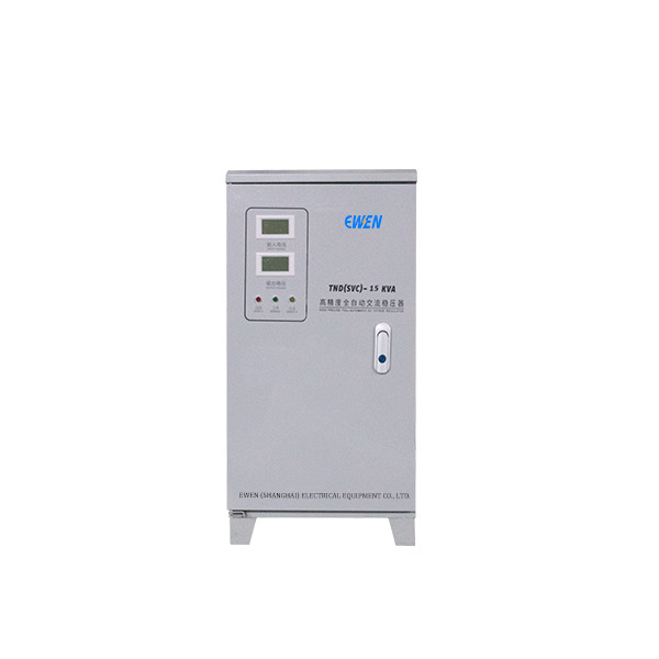 Vente d'usine Stabilisateur de tension à phase unique 15KVA 220V 50HZ 60HZ avec compteurs numériques