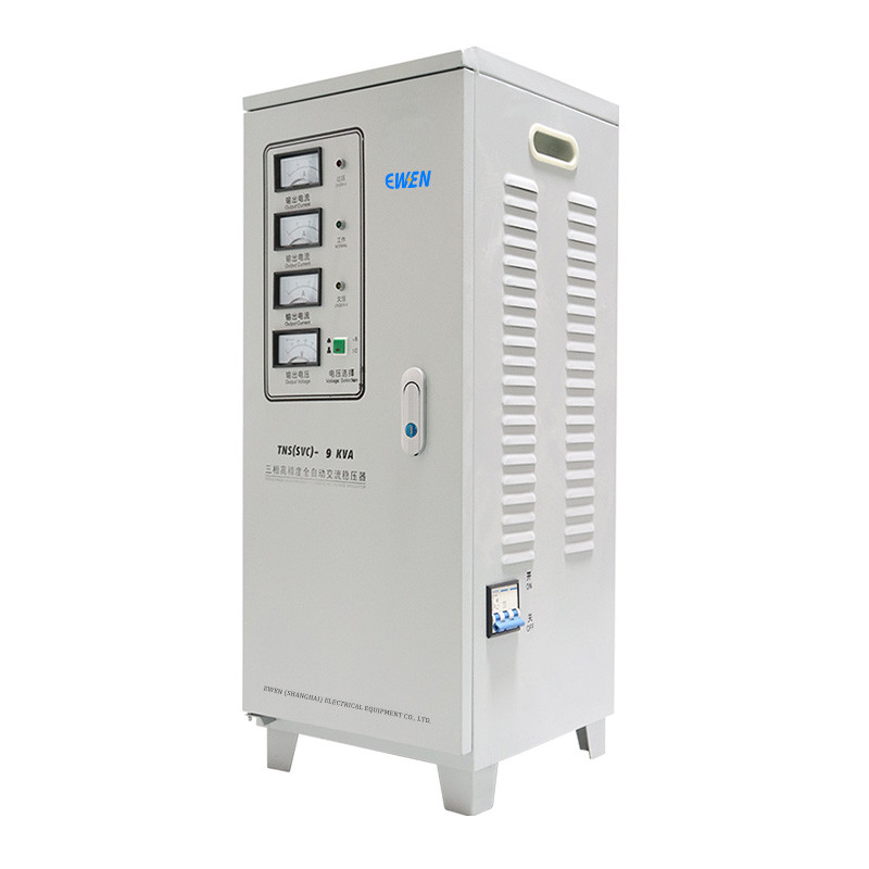 9000VA régulateur de tension automatique à trois phases 380VAC puissance AVR stabilisateur industriel Vente directe