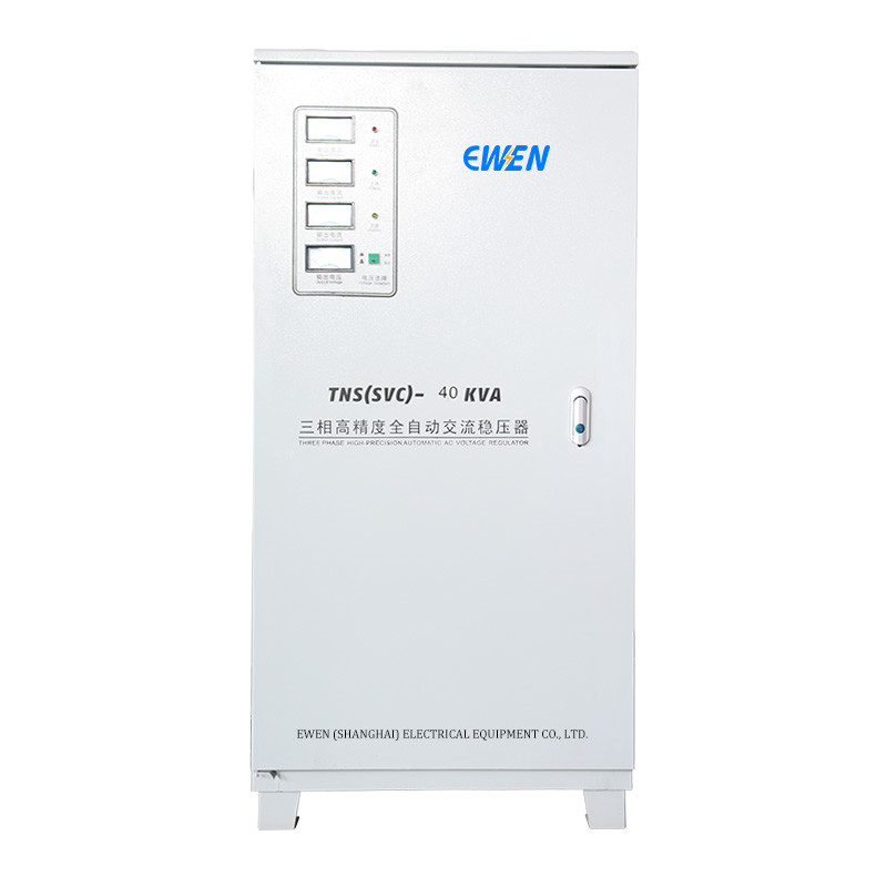 40KVA Stabilisateur de tension industriel à trois phases AC Power Servo Régulateur de tension automatique 380V 400V 415V 480V