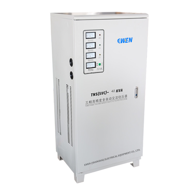 Vente en usine Stabilisateur de tension à trois phases 40KVA Servo AVR à trois phases régulateur de tension automatique 380V 415V 400V