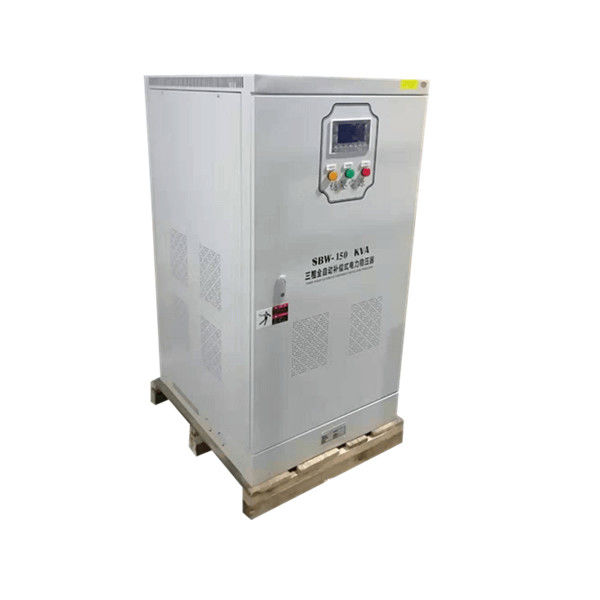 Stabilisateur 380VAC 150KVA, régulateur de tension de tension de 3 phases de puissance élevée